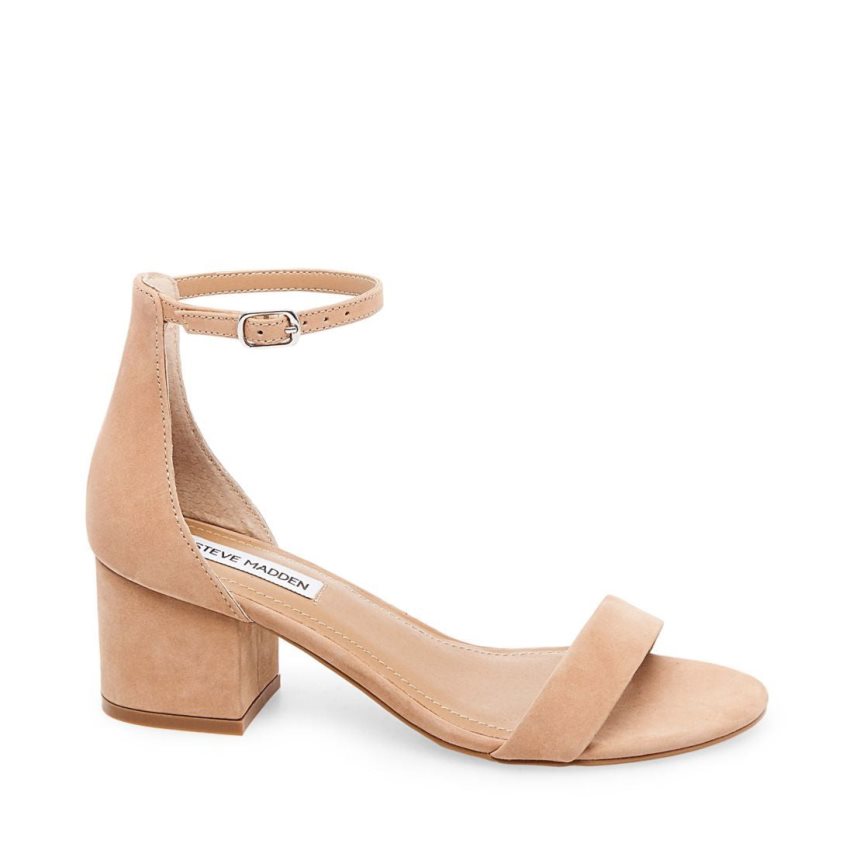 Sandalias Tacones Steve Madden Ireneew Nubuck Mujer Beige | ES OAE309